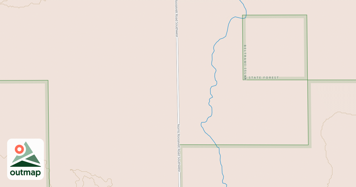 Map of Warroad/Roseau Trails