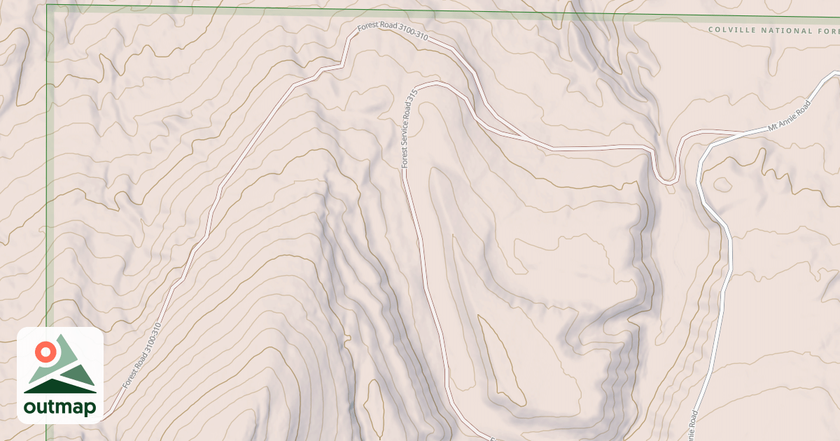 Map of LIT BONAPARTE MTN