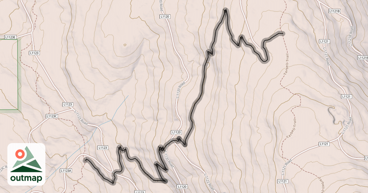 Map of Silver Shadow Trail