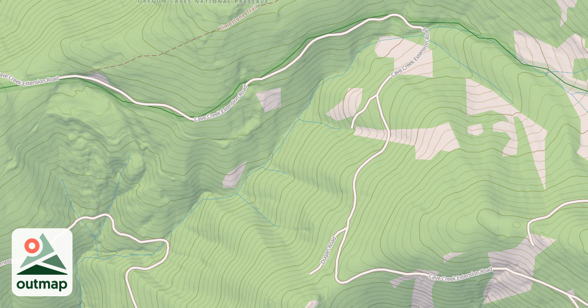 Map of CAVE CR. EXTENSION