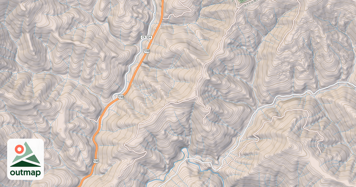 Map of MC KEE RIDGE
