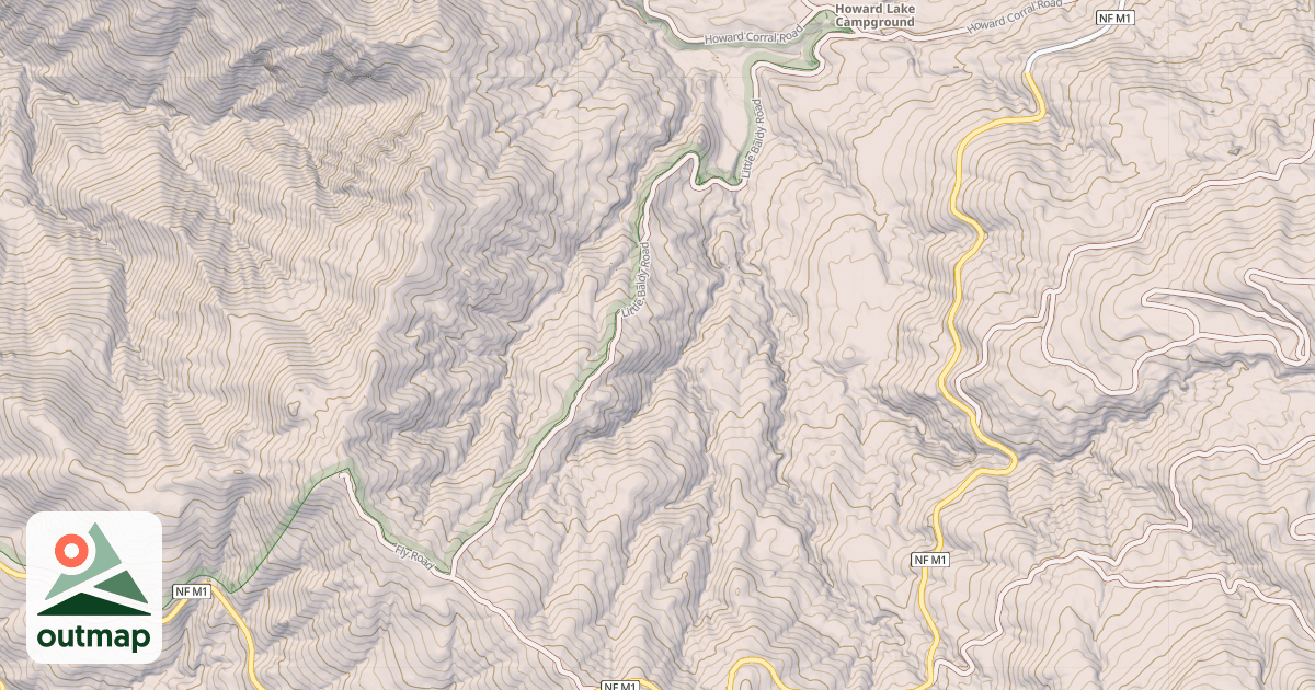 Map of LITTLE BALDY