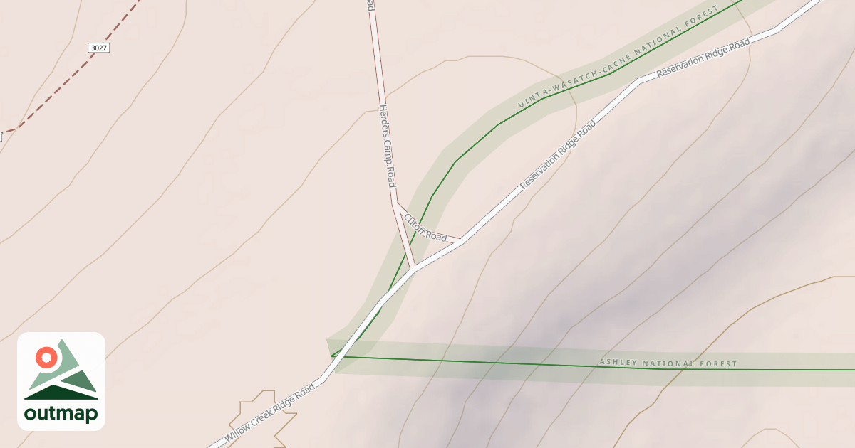 Map of CUT-OFF ROAD