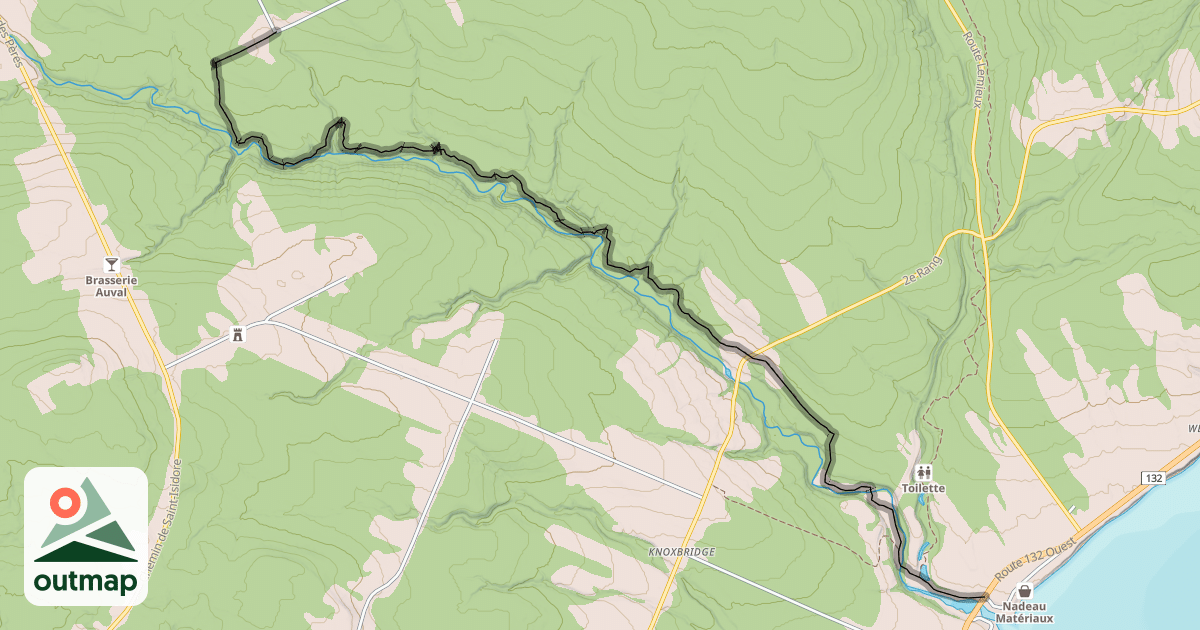 Map of Sentier des Rivières