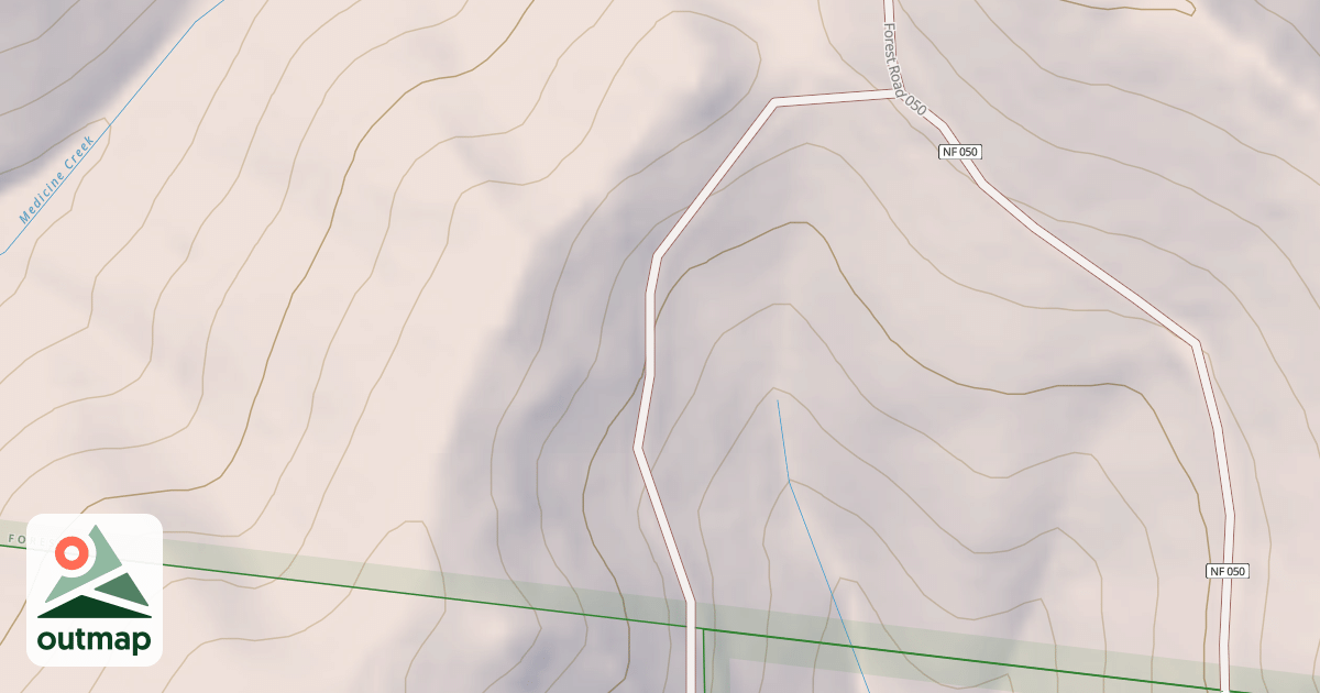 Map of MIDDLE RIDGE PRIVATE ACCESS
