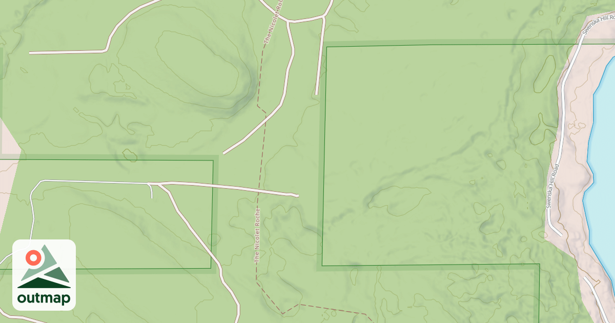 Map of Snowmobile Trail Lkln Langlade