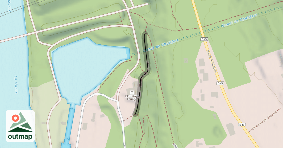 Map of Chemin de Meaux