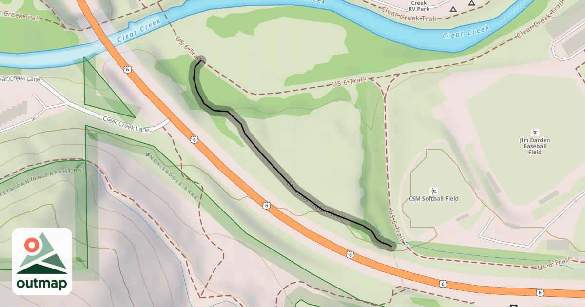Map of Chimney Gulch Trail