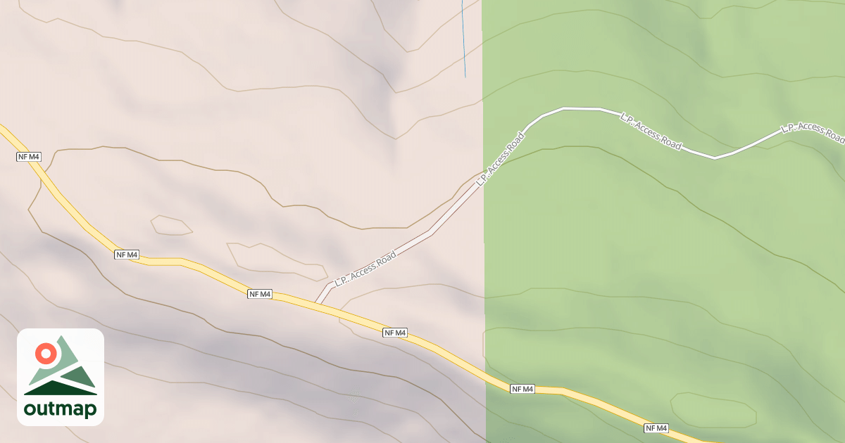 Map of L.P. ACCESS ROAD