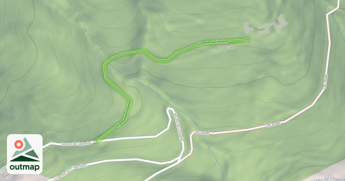 Map of Chemin du Soulier