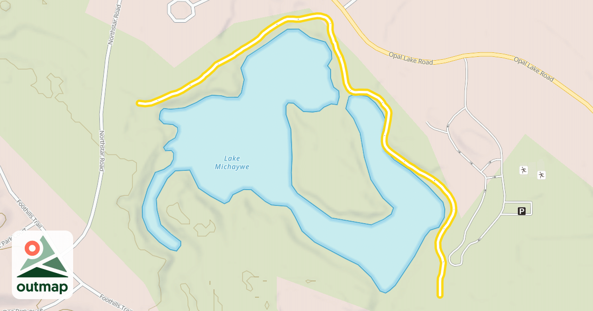 Map of North Lake Trail