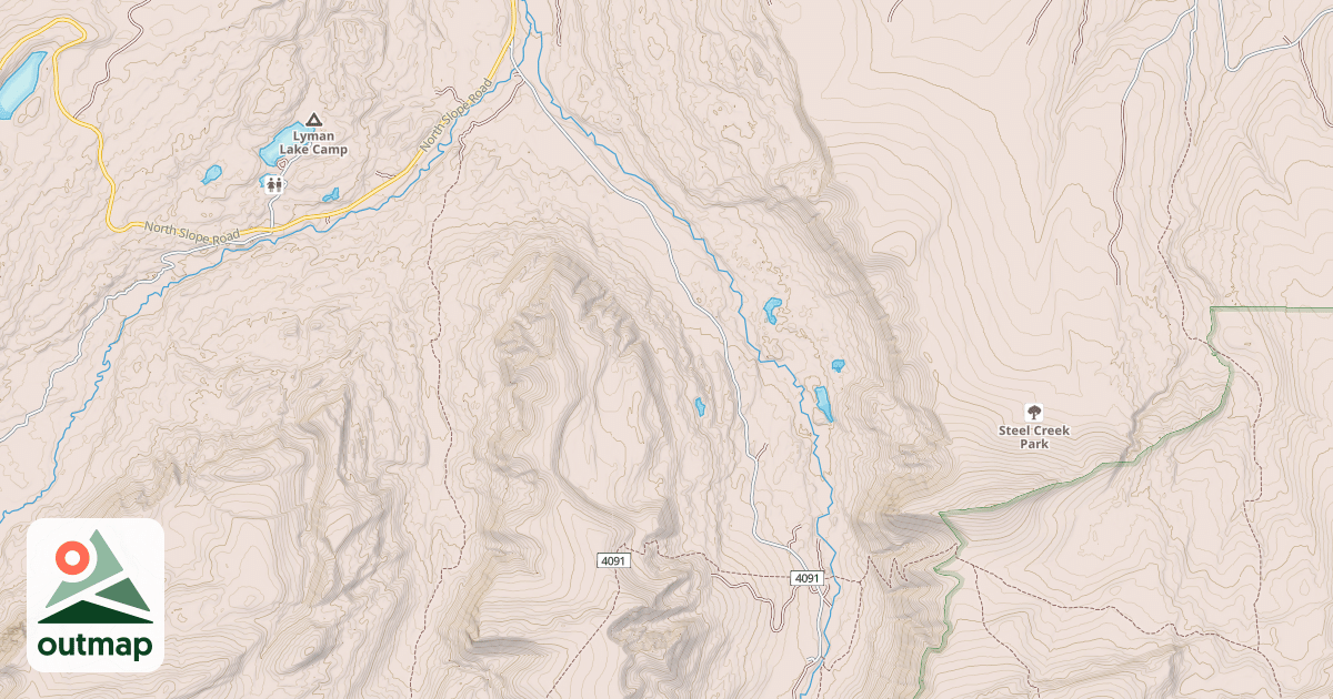 Map of EAST FORK BLACKS FORK