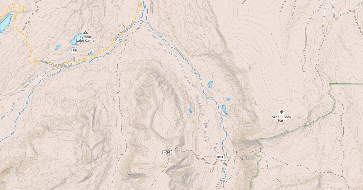 Map preview of EAST FORK BLACKS FORK