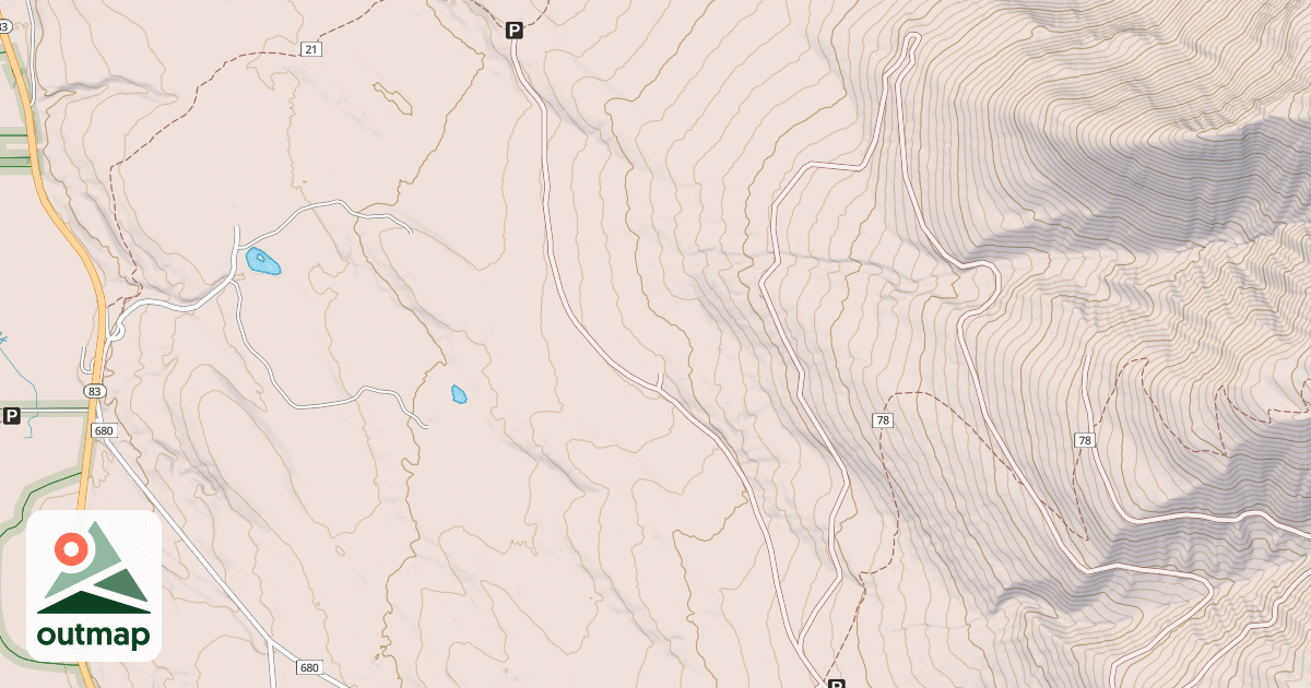 Map of LOWER BOND CREEK