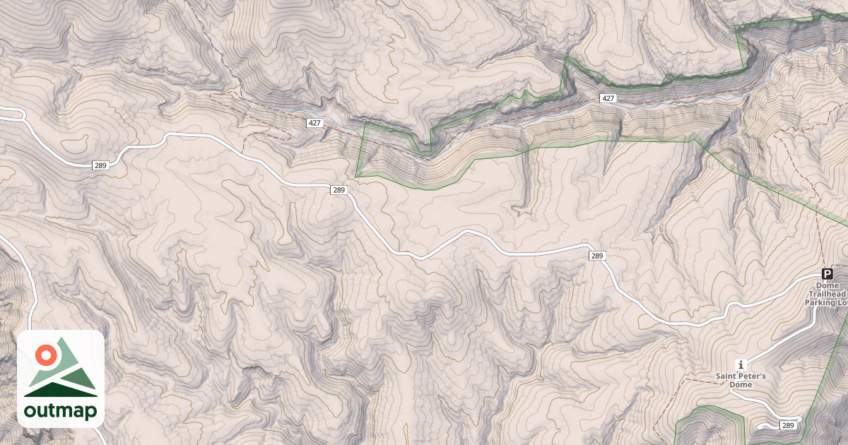 Map of DOME LOOKOUT