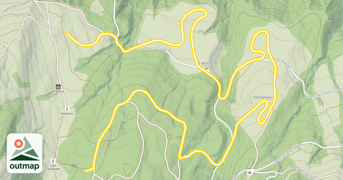 Map of Boucle rouge