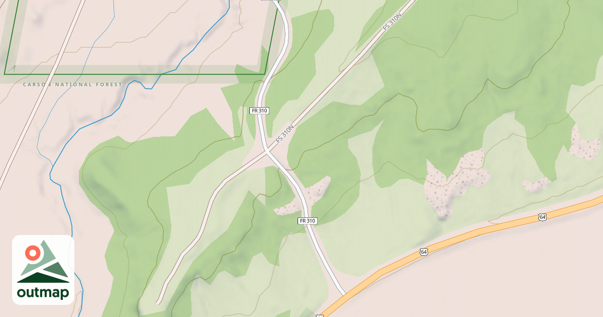 Map of AMERICAN MESA