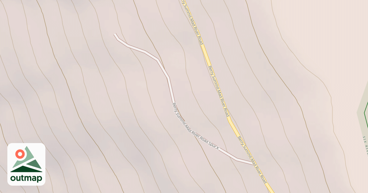Map of BERRY SUMMIT-MAD RIVER