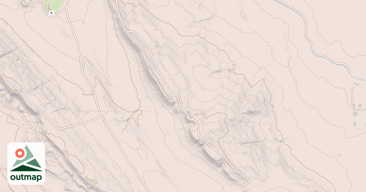 Map of Beck Lake Trail System - Red Light District Trail