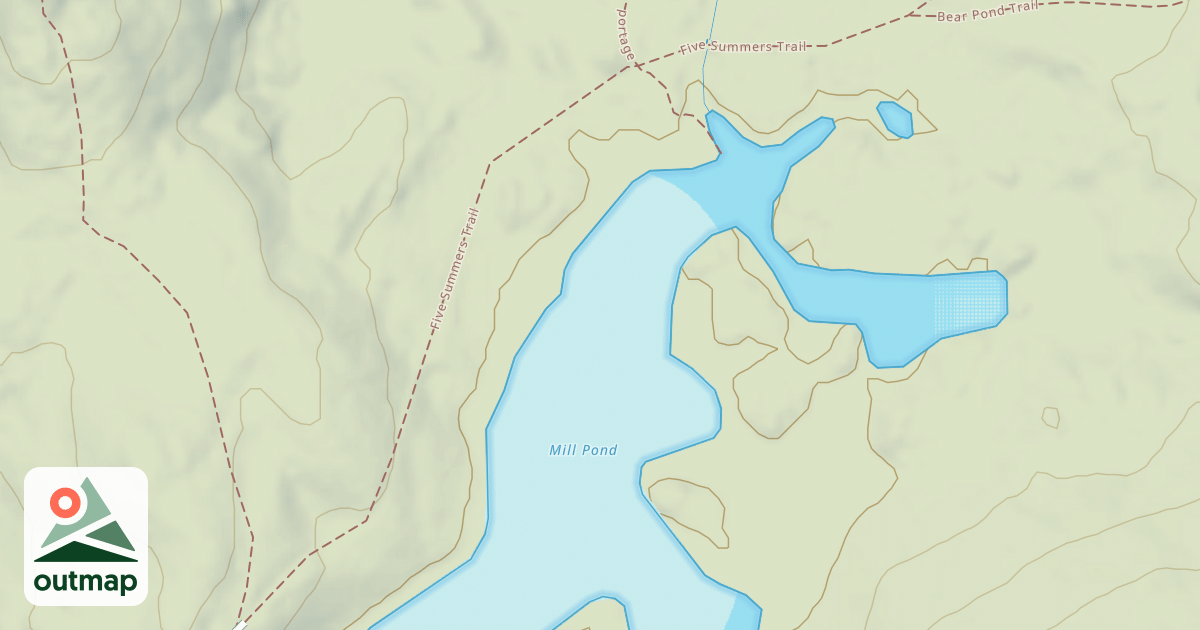 Map of Bear Pond Trail