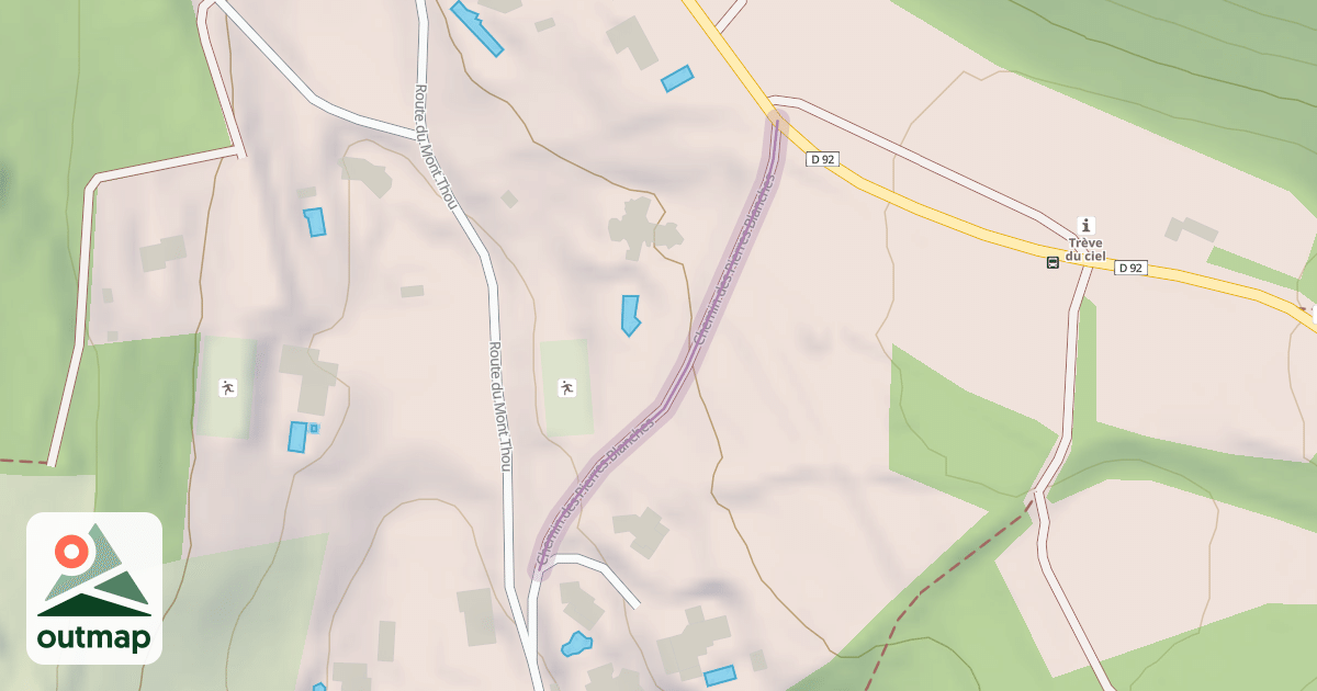 Map of Chemin des Pierres Blanches