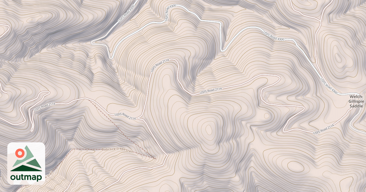 Map of BURNT MOUNTAIN