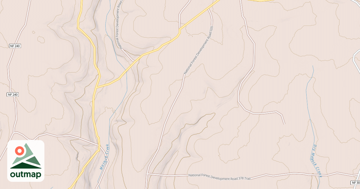 Map of USFS National Forest System Roads {7E7C0EF6-DF07-4557-B5DE-5B7528C1D3C7}