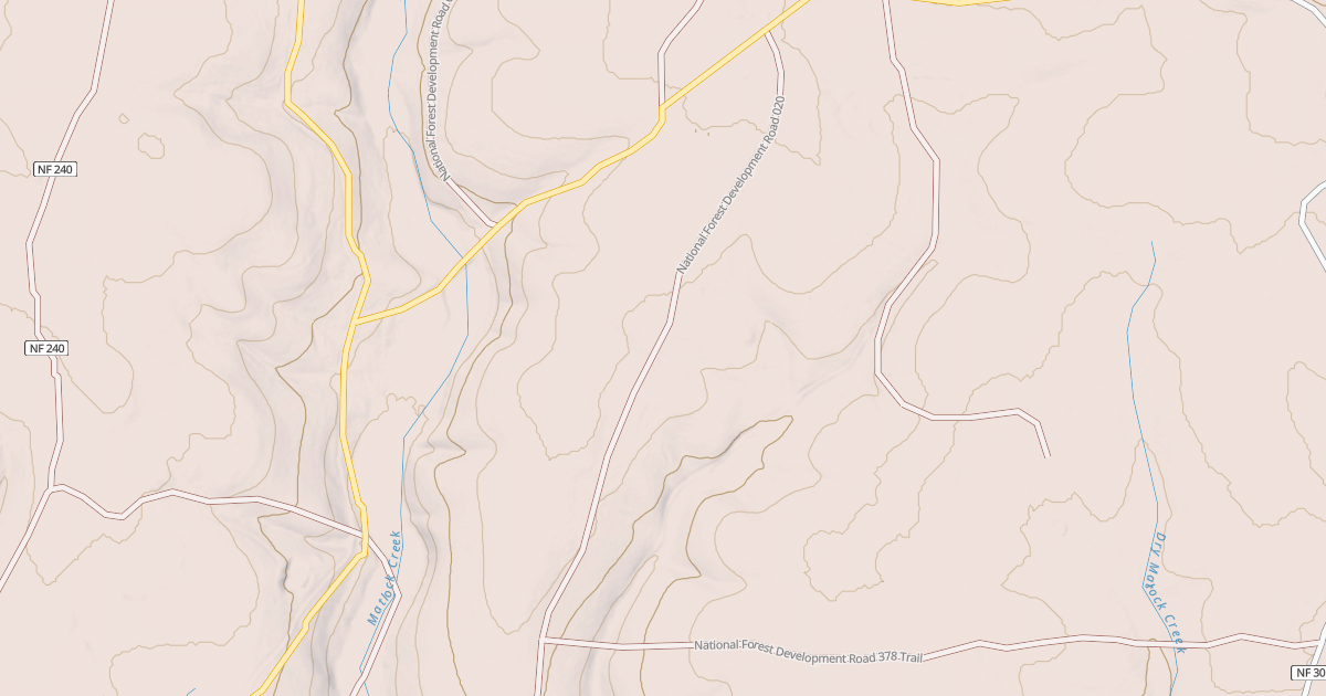 Map preview of USFS National Forest System Roads {7E7C0EF6-DF07-4557-B5DE-5B7528C1D3C7}