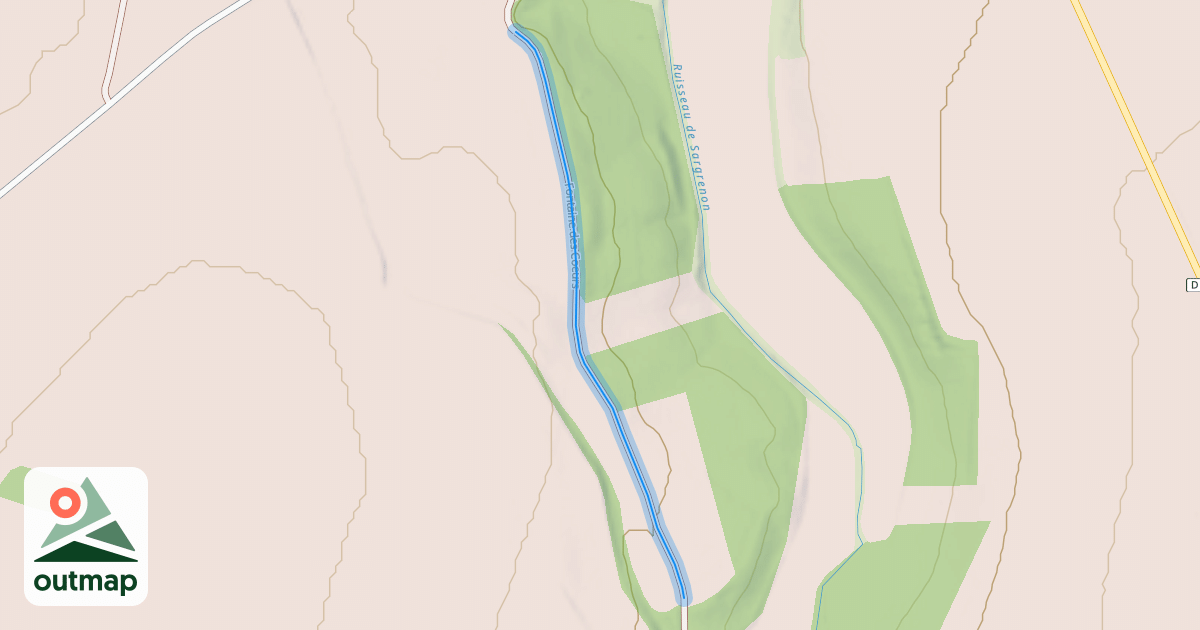 Map of Fontaine des Coeurs