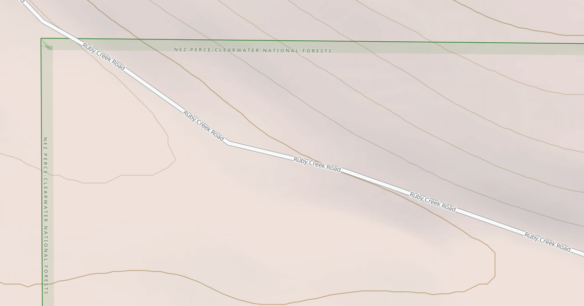 Map preview of RUBY CREEK