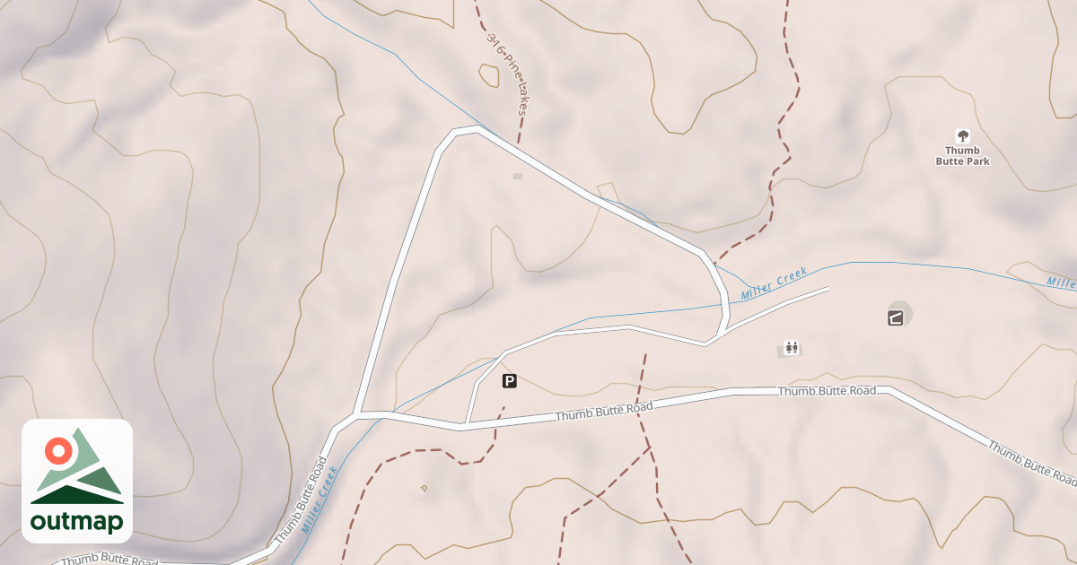 Map of THUMB BUTTE PIC AREA