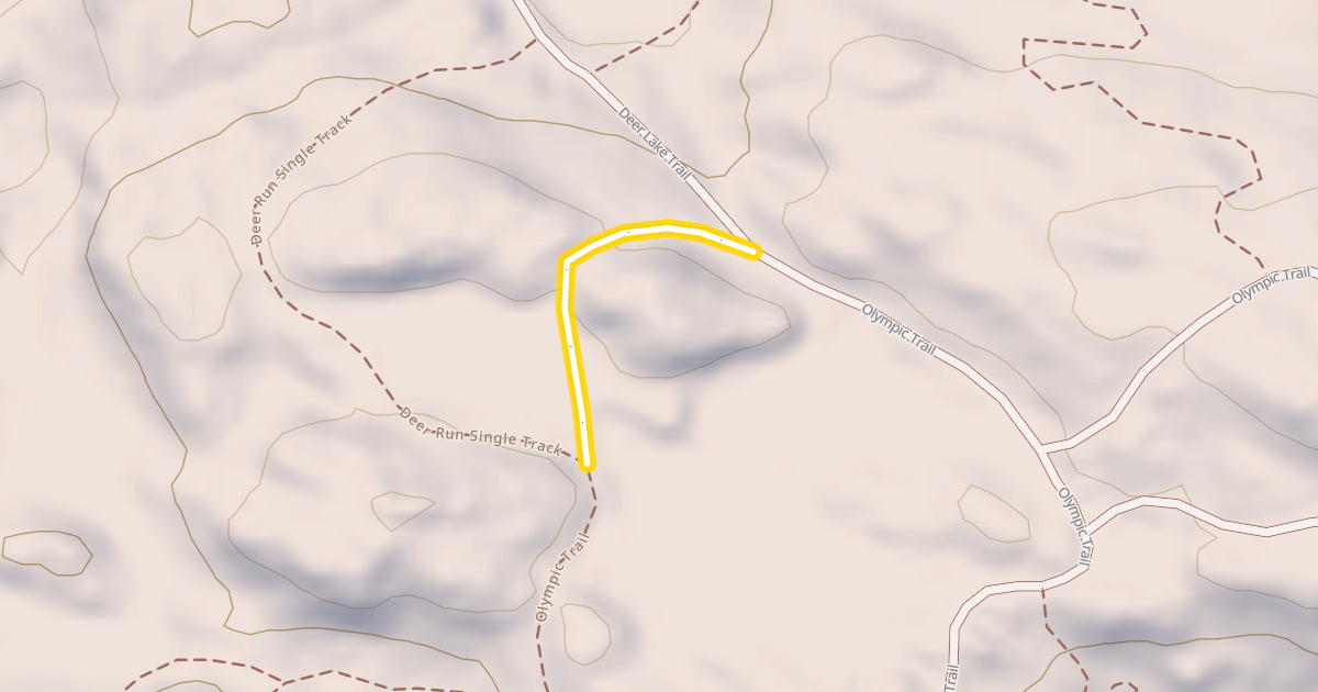 Map preview of Olympic Trail