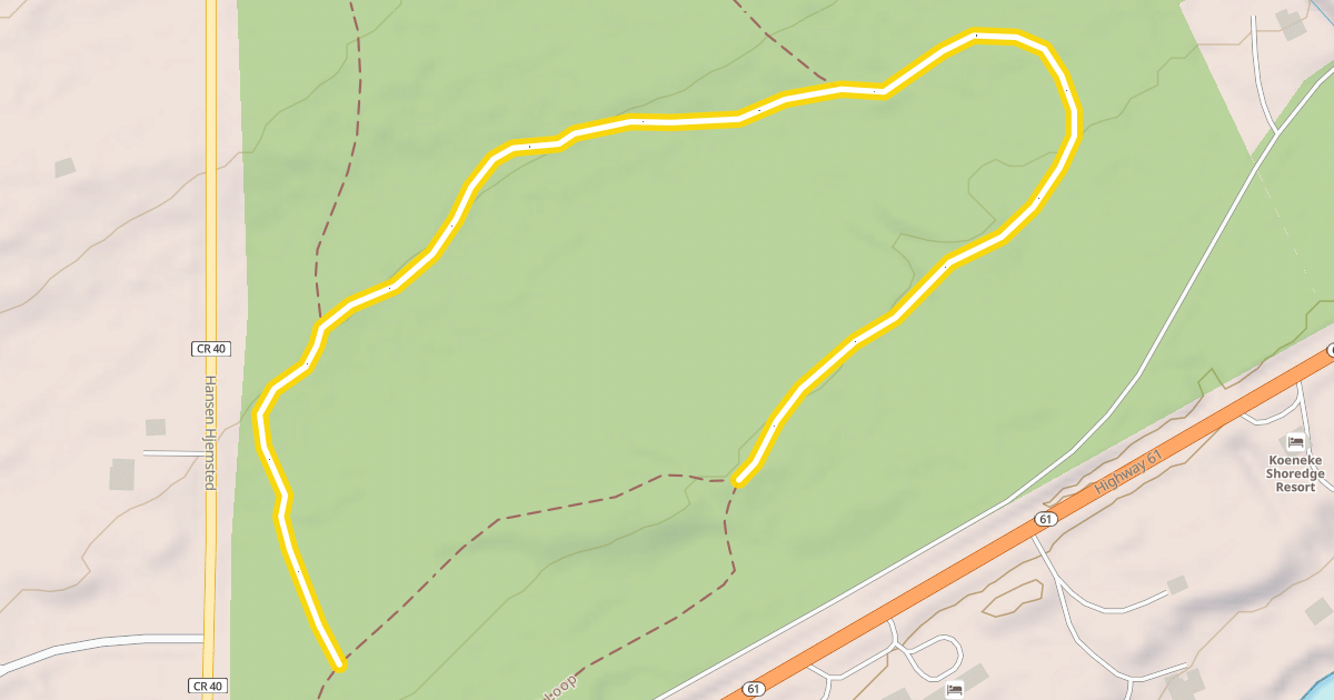 Map preview of Deertrack Loop