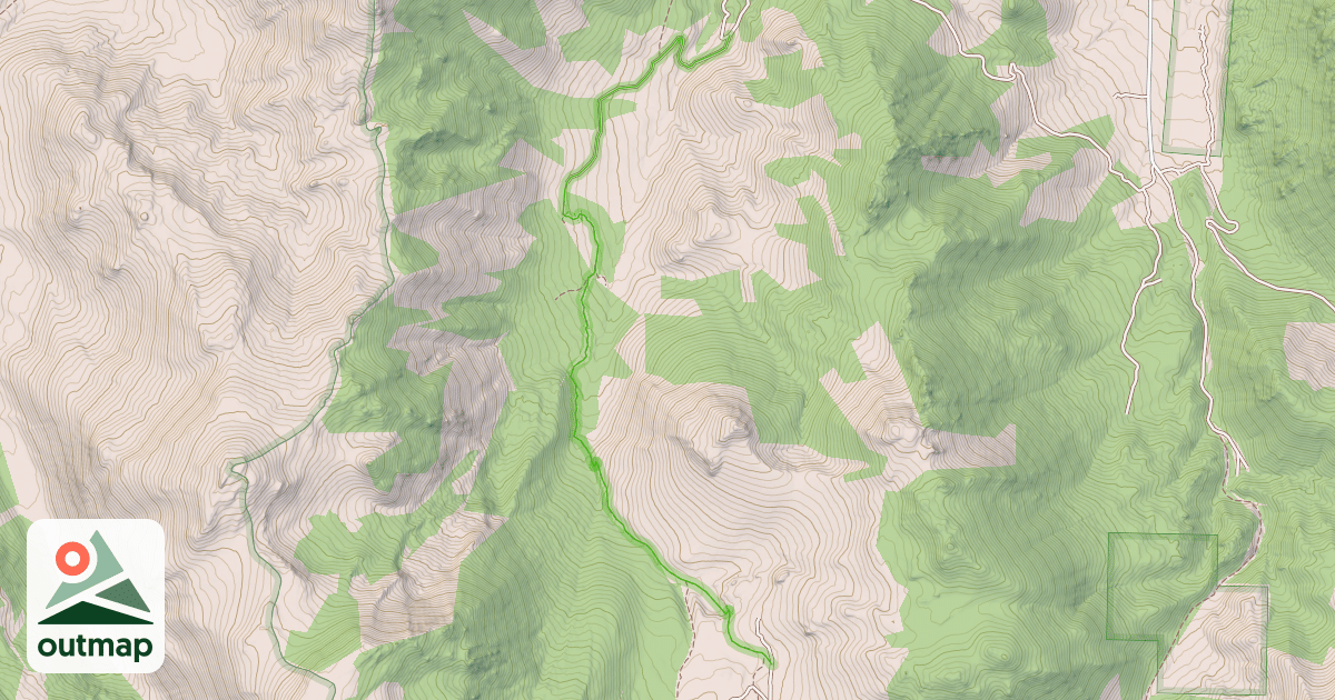 Map of Lost Cannon Trail