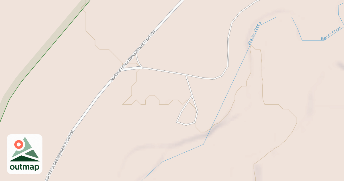Map of Beaver Creek Camping 5