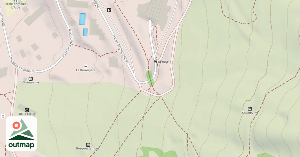 Map of Accès Vallée Blanche