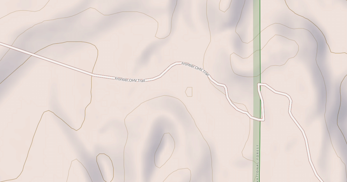 Map preview of Frontier Ohv Trail