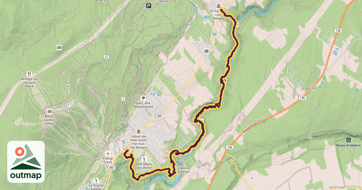 Map of Mestachibo Trail