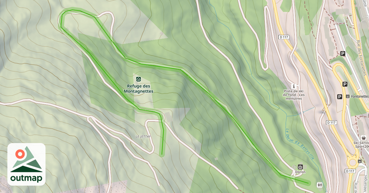Map of Chemin des Vallons