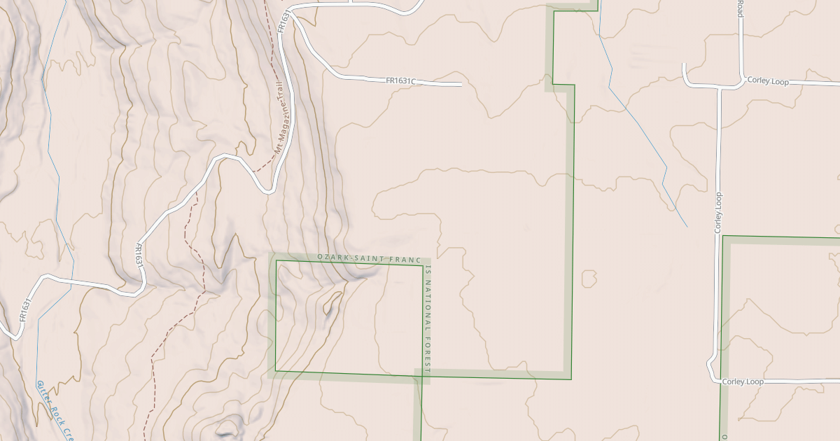 Map preview of USFS National Forest System Roads {BACFC895-60FB-4BA4-BEB5-A7F7DA352E32}
