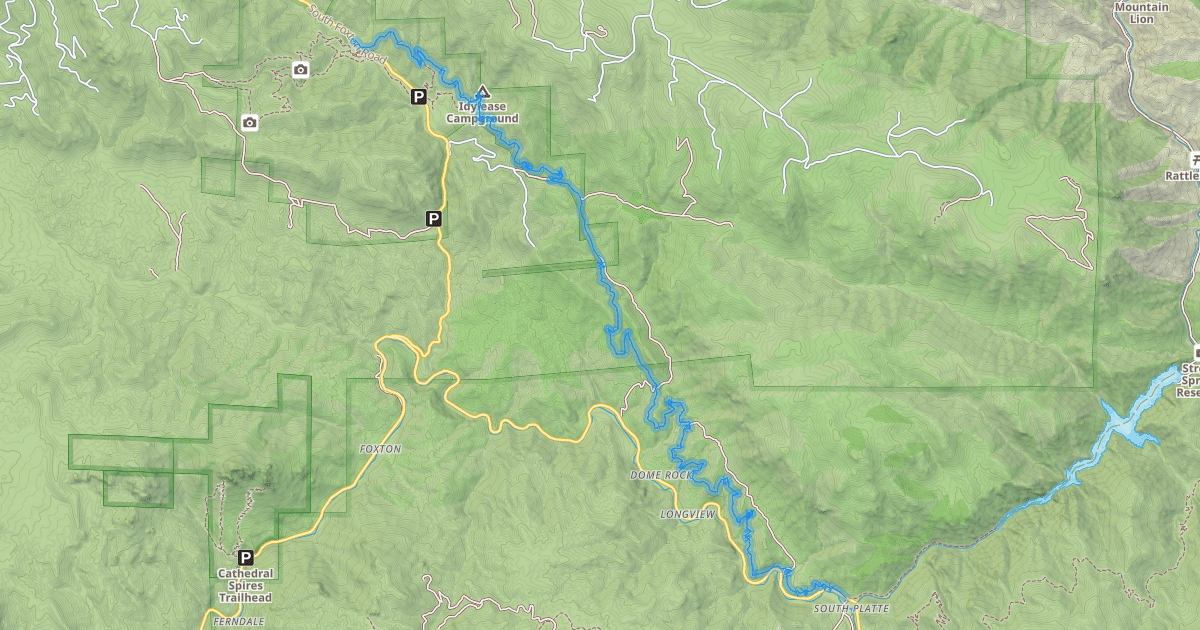 Map preview of North Fork Trail