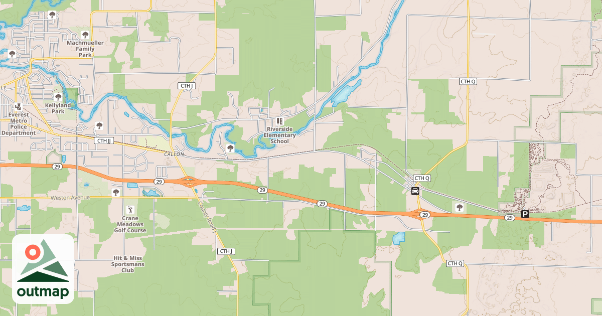 Map of Mountain-Bay State Trail