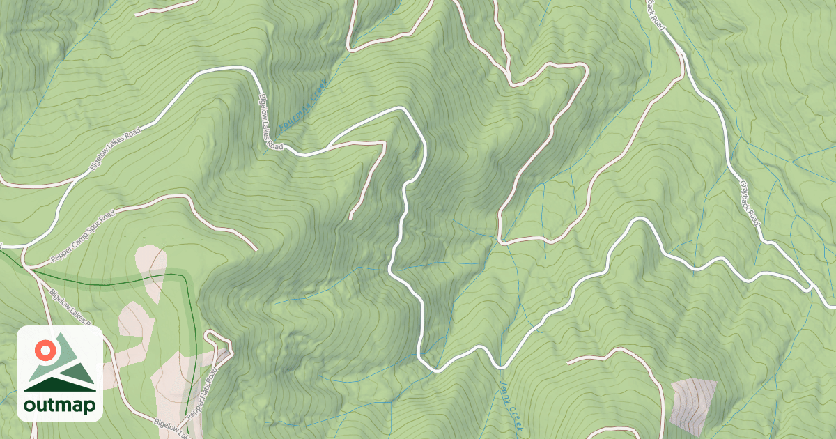 Map of BIGELOW LAKES