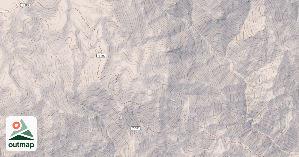 Map of Fool Creek