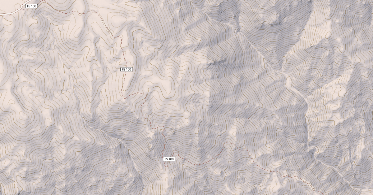 Map preview of Fool Creek