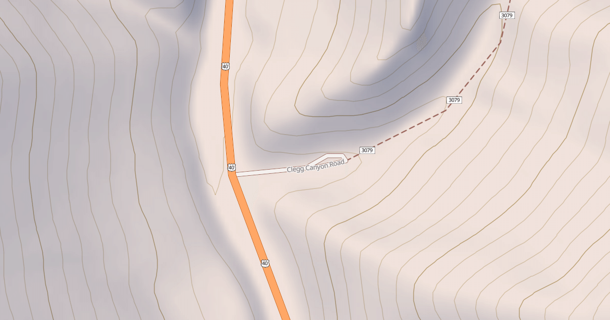 Map preview of CLEGG CANYON
