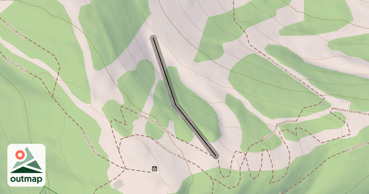 Map of Whistler Chute