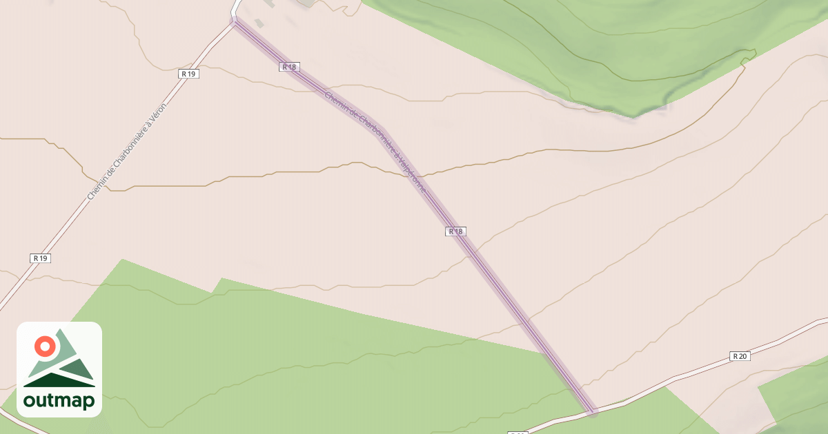Map of Chemin de Charbonnière à Valpéronne