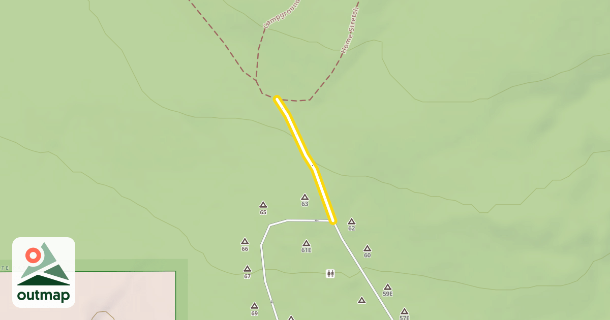 Map of Campground Trail