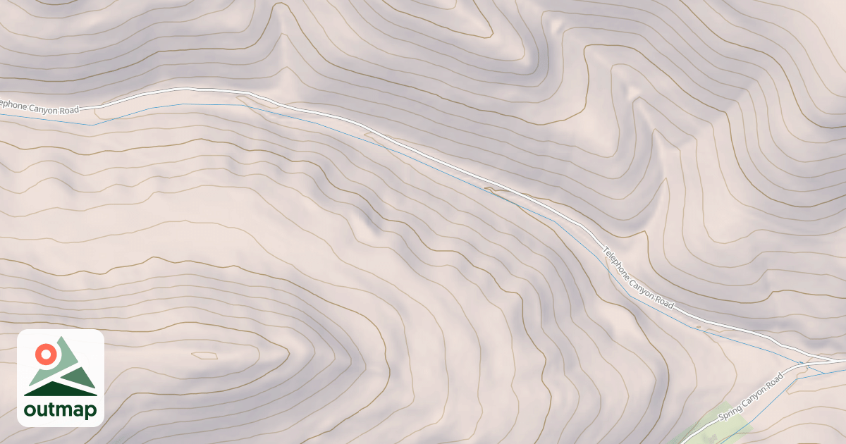 Map of TELEPHONE CANYON
